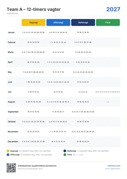 Liste over datoer